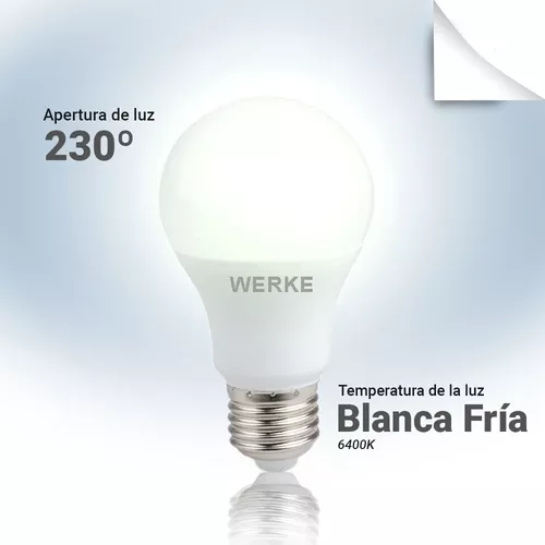 Foco LED Bulbo A60 E27 12W Luz Blanca