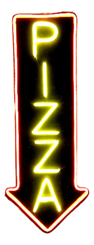 Cartel Neón Led Pizza - Ver Video Animación - Novedad