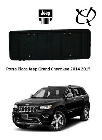 Porta Placa Grand Cherokee 2014 2015 4g+
