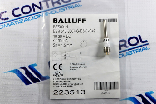 Nuevo Balluff 516-3007-g-e5-c-s49 inductiva sensor con 1,5 mm de alcance WL