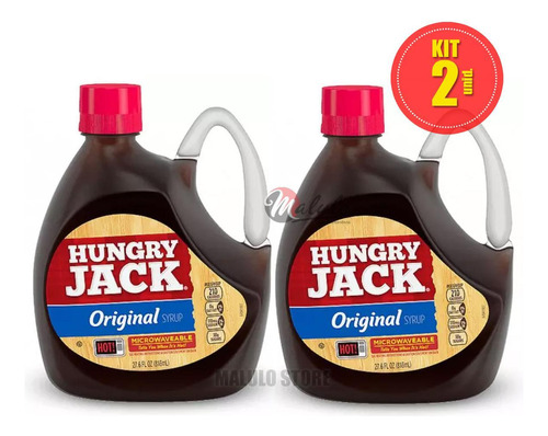 Syrup Hungry Jack Xarope De Panqueca Importado Kit 2 Un