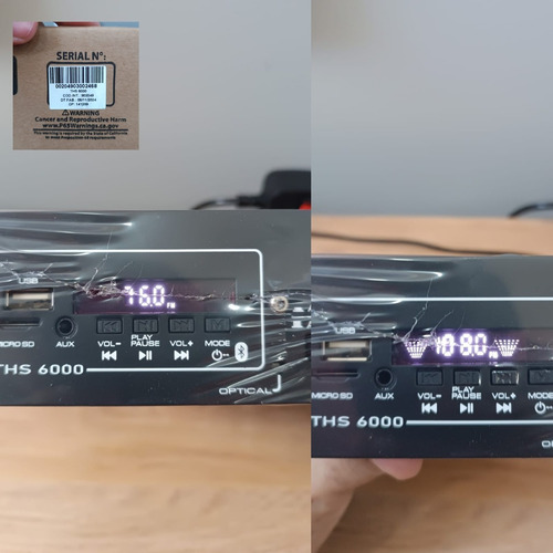 Kit Som Ambiente Amplificador Ths 6000 + 4 Cx C521 Jbl
