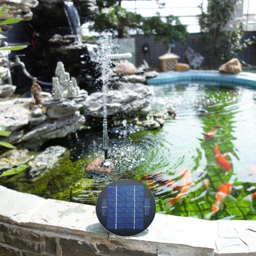 Bomba Solar Fuente Para Estanque Piscina Peces De Oro Peces