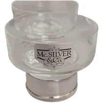 Comprar Antiguas Copas Compoteras Cristal Virola Plata Por 6 Bellas