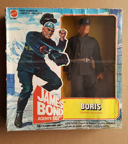 Vintage Figura Boris James Bond 007 Aurimat En Caja Kidacero