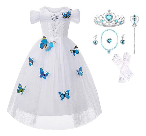 Disfraz Princesa Elsa Para Niñas Pequeñas Vestido Princesa C