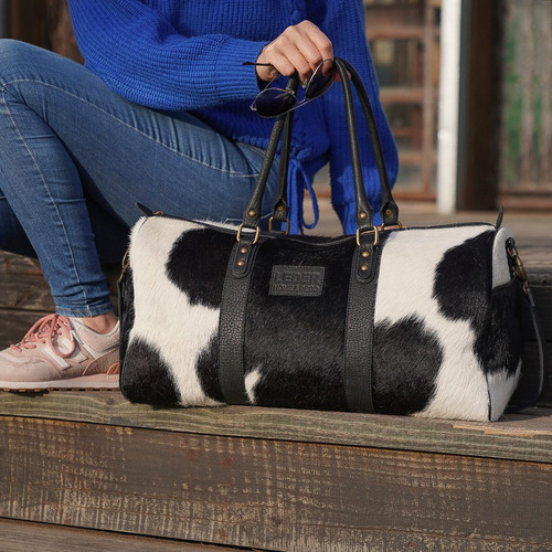 Imagen 4 de 9 de Bolso De Cuero Vacuno, Bolso De Viaje Grande