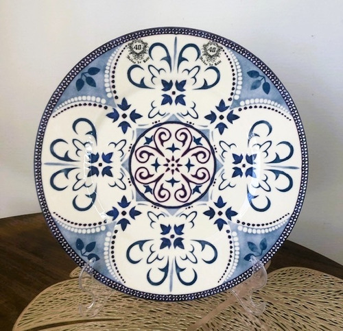 Prato Mandala Bodas De Rubi 40 Anos Casamento 26cm