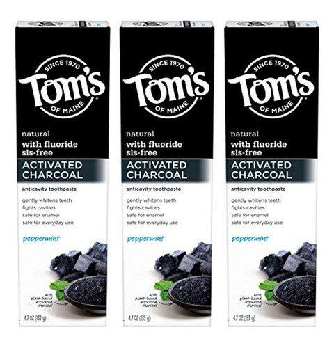 Tom's Of Maine Pasta Dental Blanqueadora De Carbón Activado