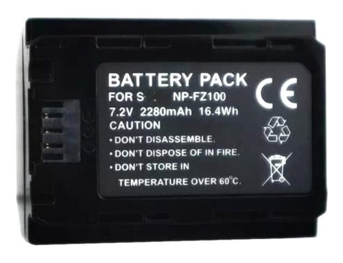 Np-fz100 Bateria Alternativa Serie Z Sony A9 A7lll A7rlll