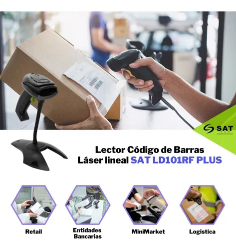 Lector De Códigos De Barras Usblaser Lineal Sat Ld101rf Plus