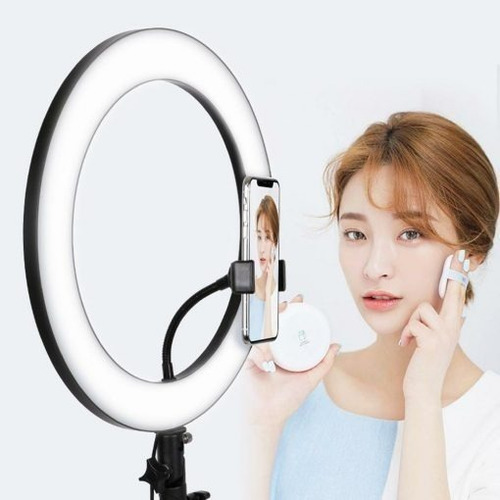 Aro De Luz Led 36 Cm Con Trípode 2.1 M