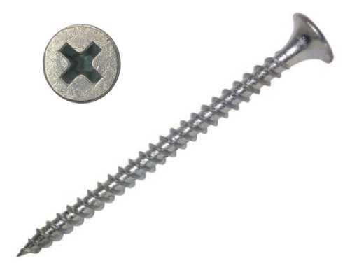 Tornillo Madera Crs Zincado 6 X 2 Pulgadas - 500 Unidades