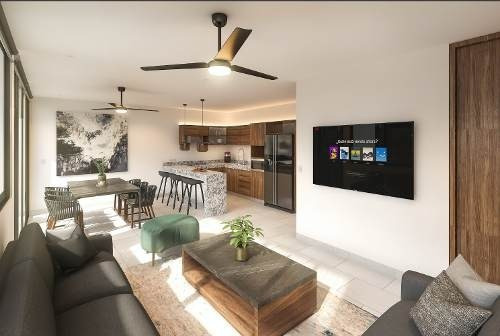 Imagen 2 de 6 de Departamento Con Jardín Privado En Temozón Nte