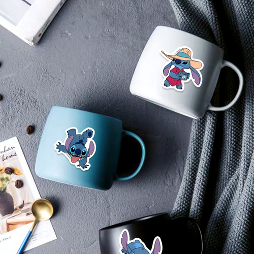 Kit 50 Calcomanias Stickers Lilo Y Stitch A Prueba De Agua