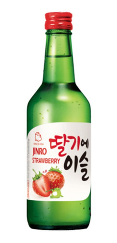 Bebida Coreana Soju Chum Churum Morango 360ml Jinro Plum
