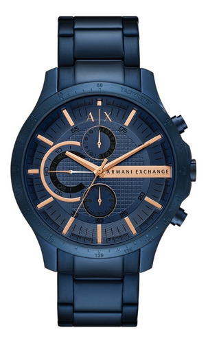 Reloj Hombre Armani Exchange Hampton Chrono Color de la correa Azul