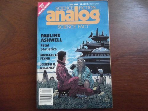 Analog Science Fiction Magazine July 1988 Ingles Delaney
