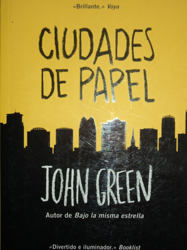 Ciudades De Papel - John Green, 2016.