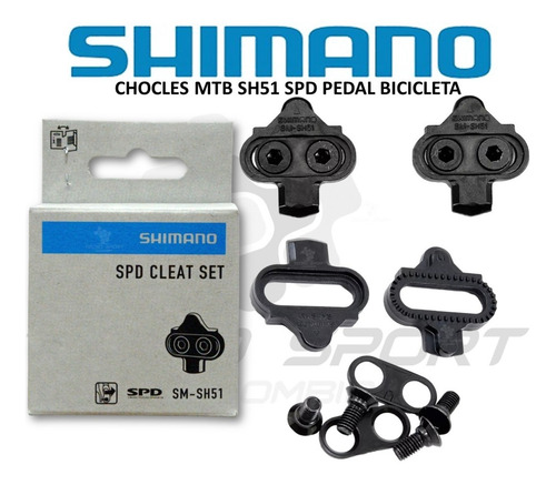 Imagen 3 de 7 de Calas Chocles Shimano Sh51 Spd Pedal Bicicleta Y Spinning