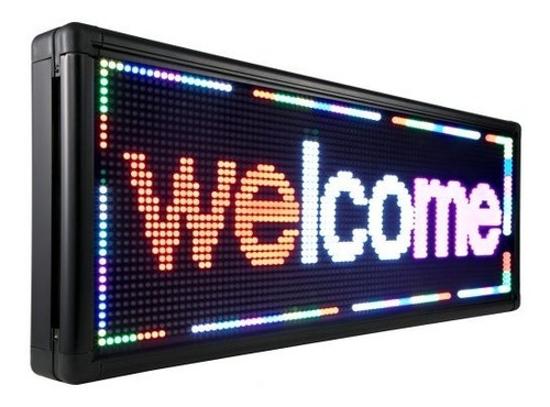 Letrero Programable Led 1mx40cm Wifi Rgb Pasamensajes 110v 