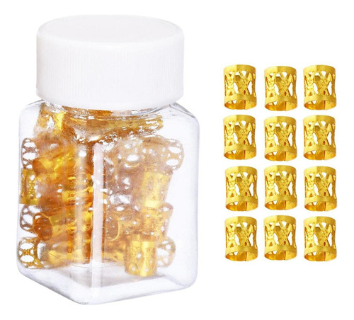 S. Bobina Para El Cabello Kit De Rastas Aros De Joyería Oro