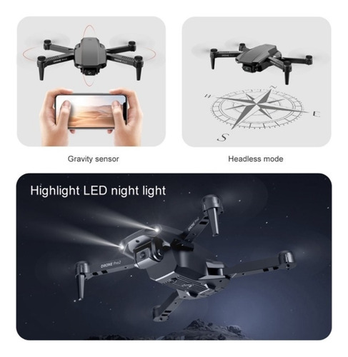 Drone Profesional E99 Pro2 Con Cámara 4k 20 Minutos De Vuelo