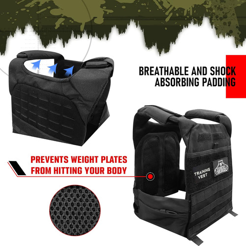 Adjustable Weighted Vest For Women And Men - Comfortable Str
