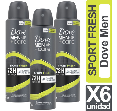 Dove Desodorante Spray Variedades Pack 6 Unidades 150ml