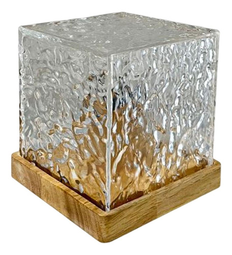 Lámpara De Mesa Con Efecto De Onda De Agua Acrílica,
