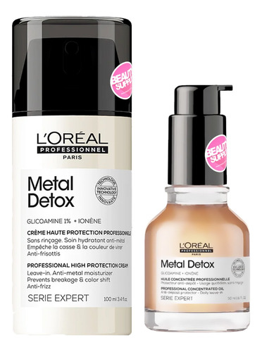 Crema Protectora Loreal Metal Detox Y Aceite Concentrado