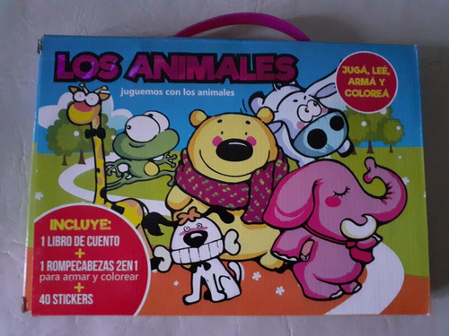 Set De 4 Valijas P Niños Cuento + Rompecabezas + Stickers X4