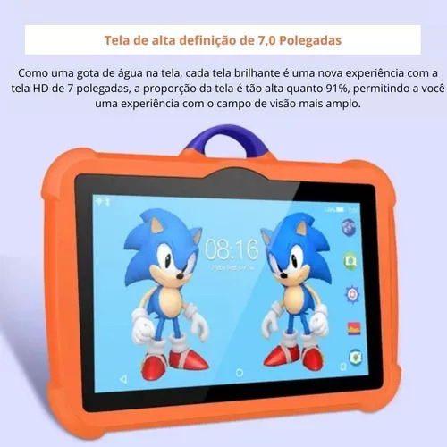 Tableta Infantil Bdf 7 De 4 Gb + 64 Gb Android 13 Con Wifi