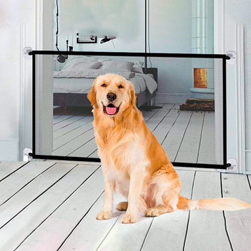 Puerta Para Perros, Mascotas Y Bebes Con Malla Interior