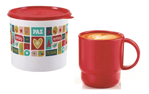 Set Vianda Taza 280ml + Poeme 500ml Tupperware® Libre De Bpa