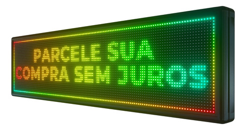 Letreiro Luminoso Digital, Painel De Led 135x40 Colorido Rgb