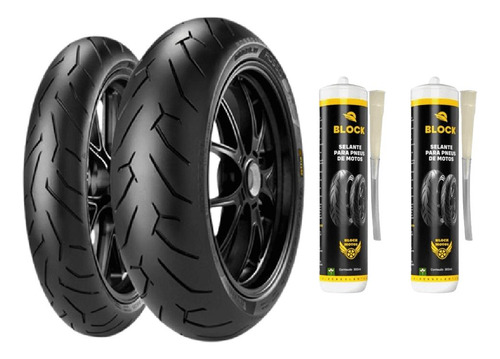 Par Pneu 120/70r17+180/55r17 Diablo Rosso 2 Pirelli  Selante