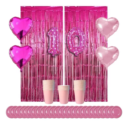 Set Decorativo para Cumpleaños Barbie con Topper y Telón – Globo Fiestas