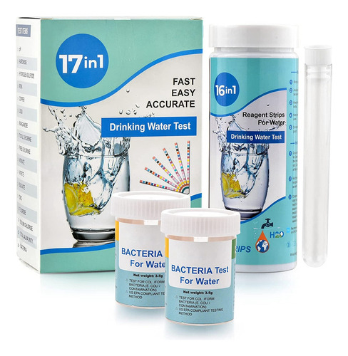 Kit Completo De Análisis De Agua Para El Hogar 17 En 1, 100