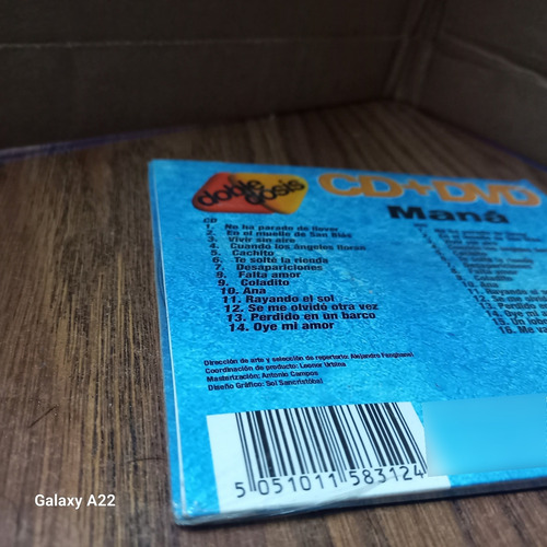Cd+dvd Maná *unplugged* Nuevo Sellado De Fábrica (Usado)