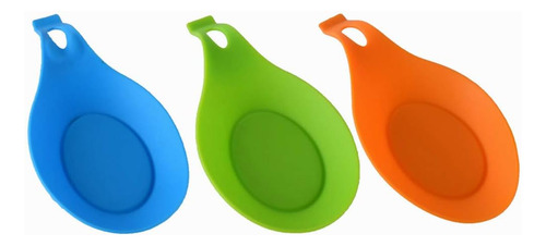 Soporte De Cuchara De Silicona Para Cocina, Paquete De 3 Cuc