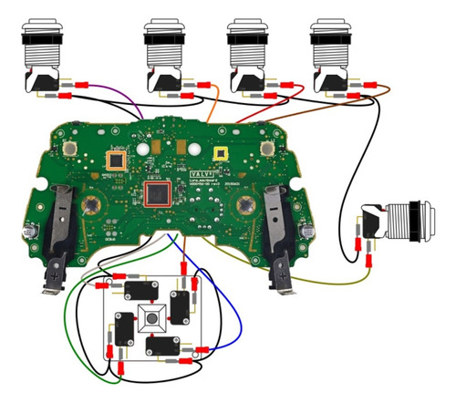 Placa Hackpad Interface Arcade Play Station 5 Bluetooth