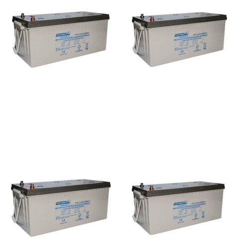 Bateria 12v 200ah Pack X 4 Unid.gel Ciclo Profundo Ups