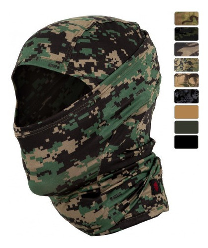 Imagem 3 de 5 de Balaclava Snake Bravo Marpat Camuflada Tática Airsoft Ninja