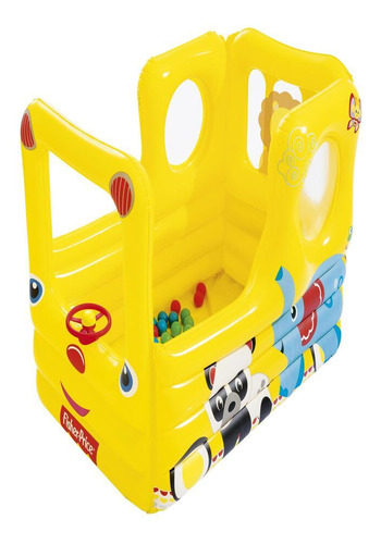 Bus Inflable Escuela Fisher Price 1.37m X 96cm X 96cm