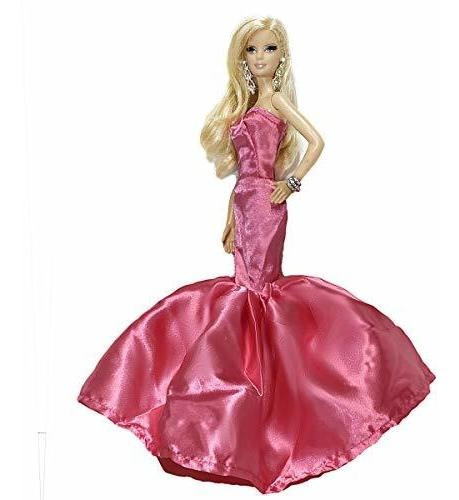 Peregrine Hot Pink Satin Hot Pink Strapless Fit & Flare Long