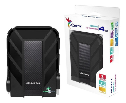 Imagen 1 de 4 de Disco Duro Externo 4tb Adata Hd710 Pro Antigolpes Usb 3.2