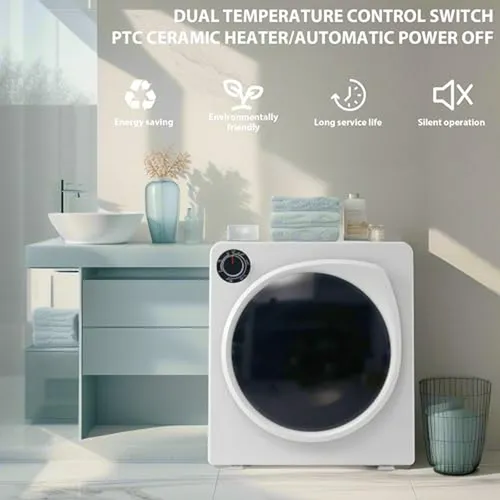 Secadora Portátil , Compacta 5 Modos, 2 6 Cu, Acero Inoxidab