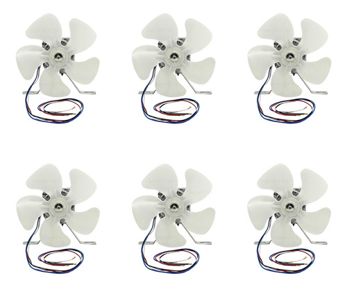 Micro Ventilador Motor Bivolt 1/40 Caixa Fechada 6 Unidades 110v/220v