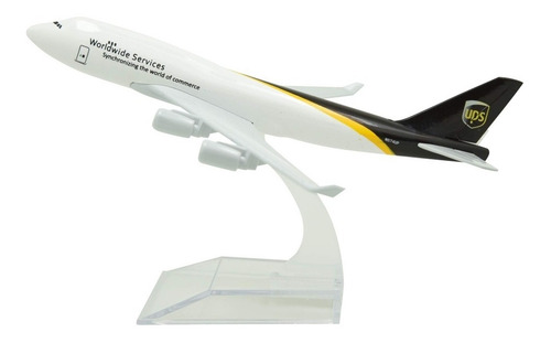 Avión Ups 747-400 Coleccionable Escala 1:400. (16 Cms.)